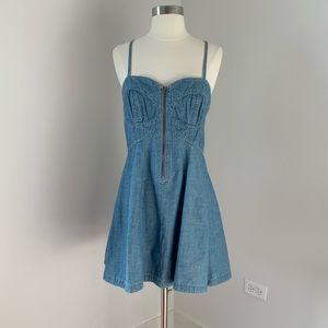 French Connection Strappy Denim Dress